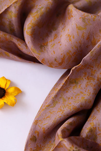 Daisy |  Eco Printed Habutai Silk Yardage