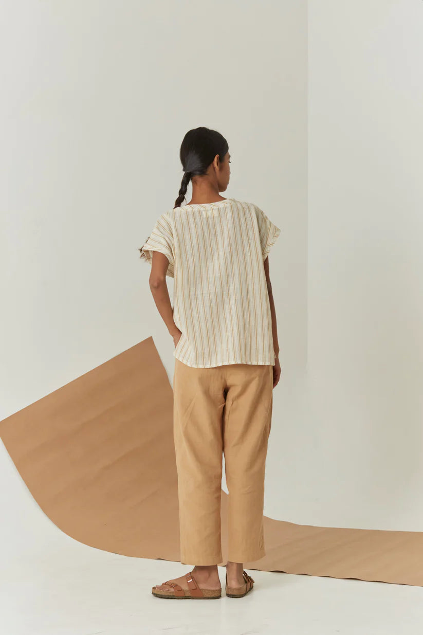 Sandy | Handwoven Pleated Pant