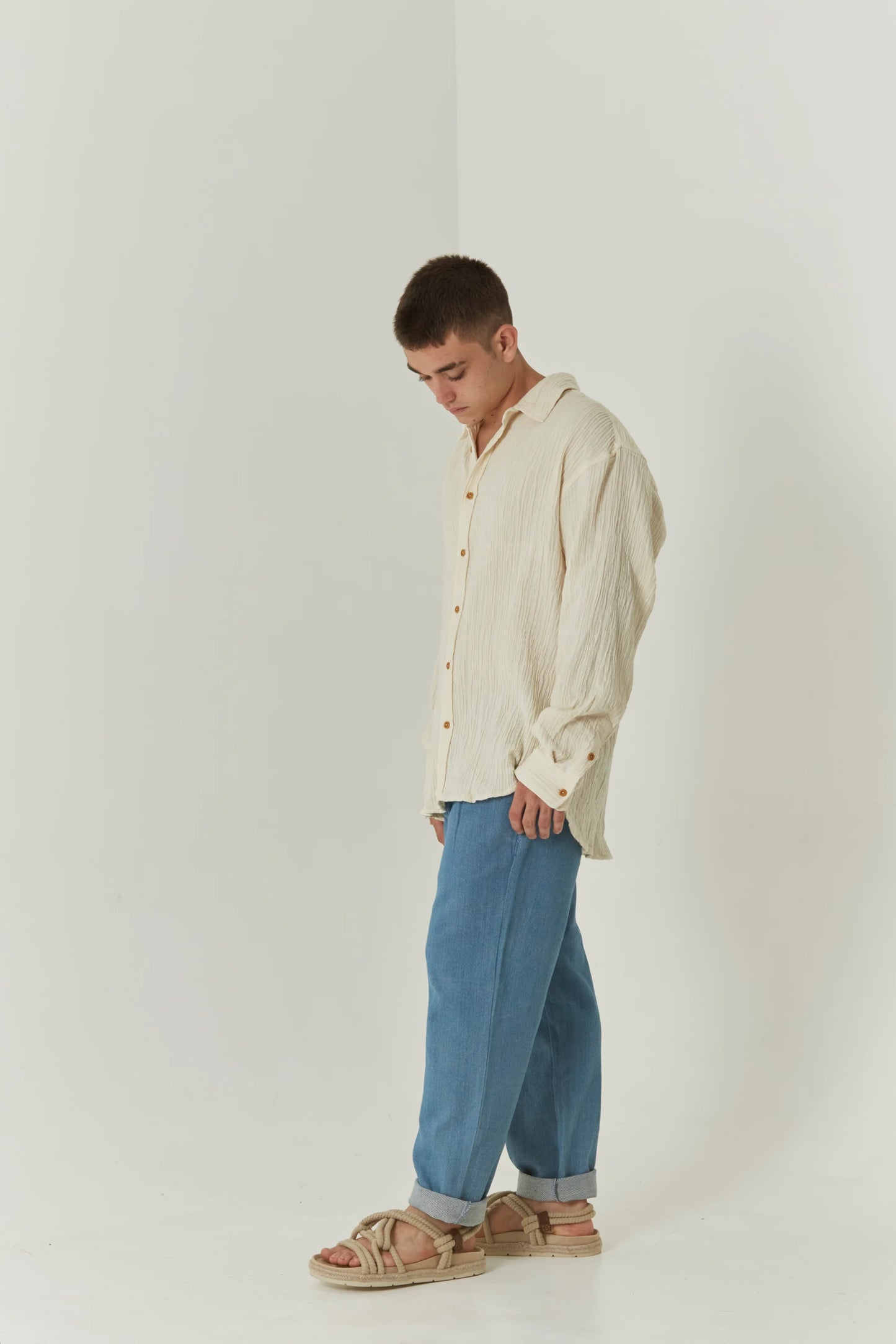 Enzo | Pleated denim Pants