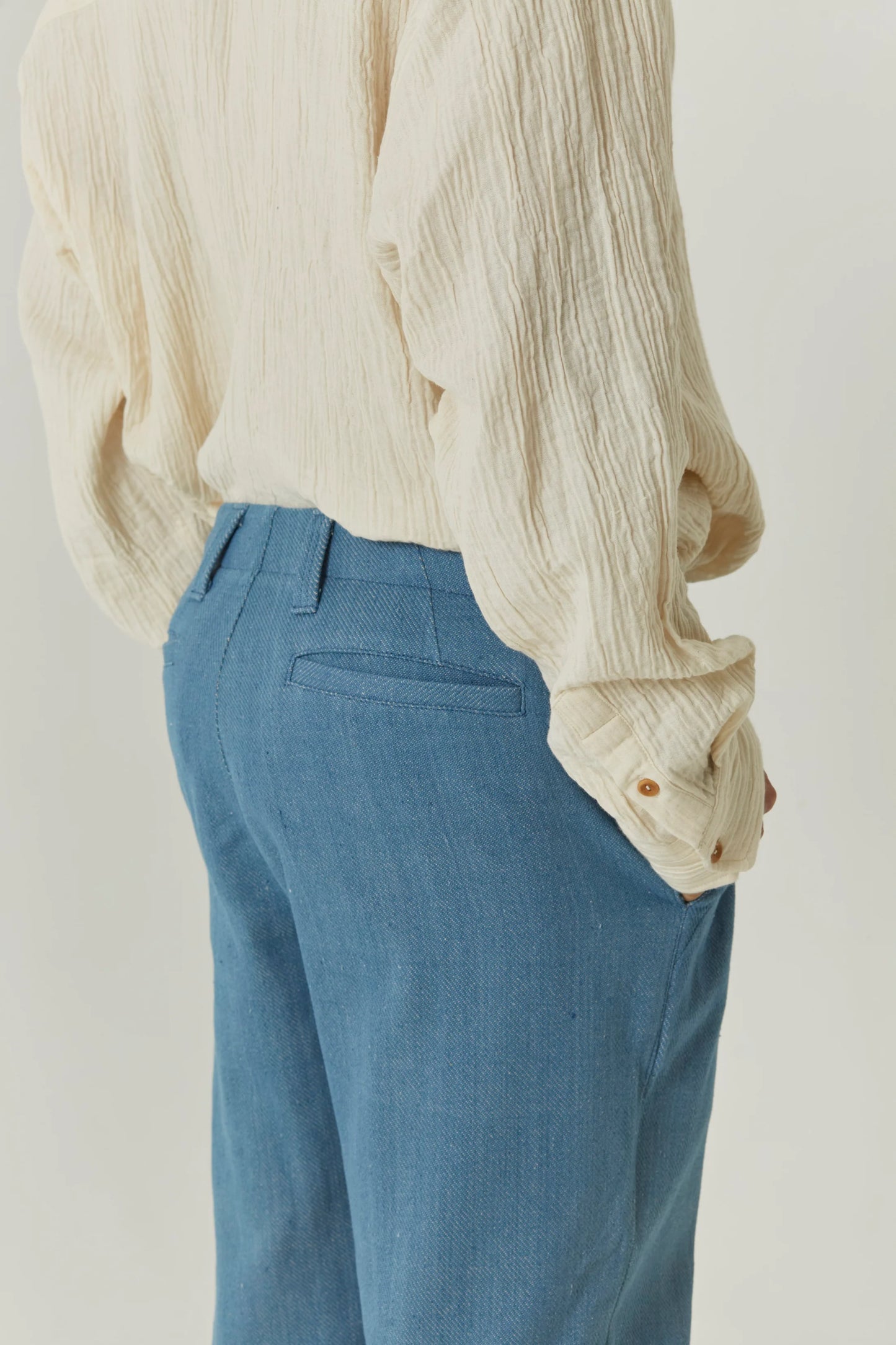 Enzo | Pleated denim Pants