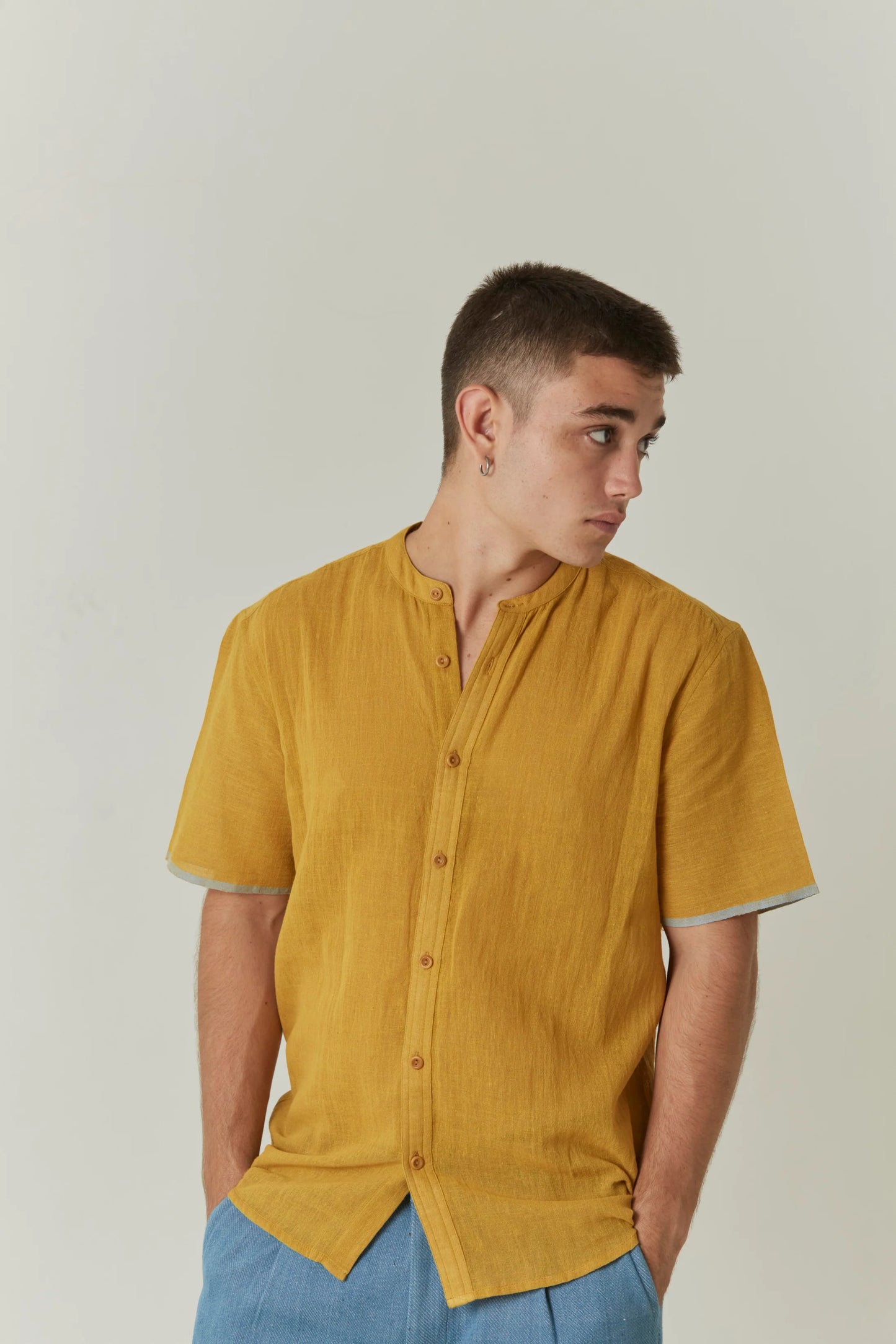 Marigold | Handwoven Stripe Shirt