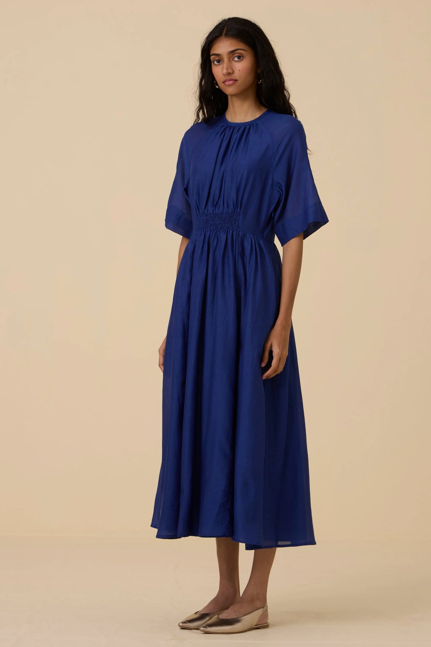 Parina | Royal Blue Midi Dress