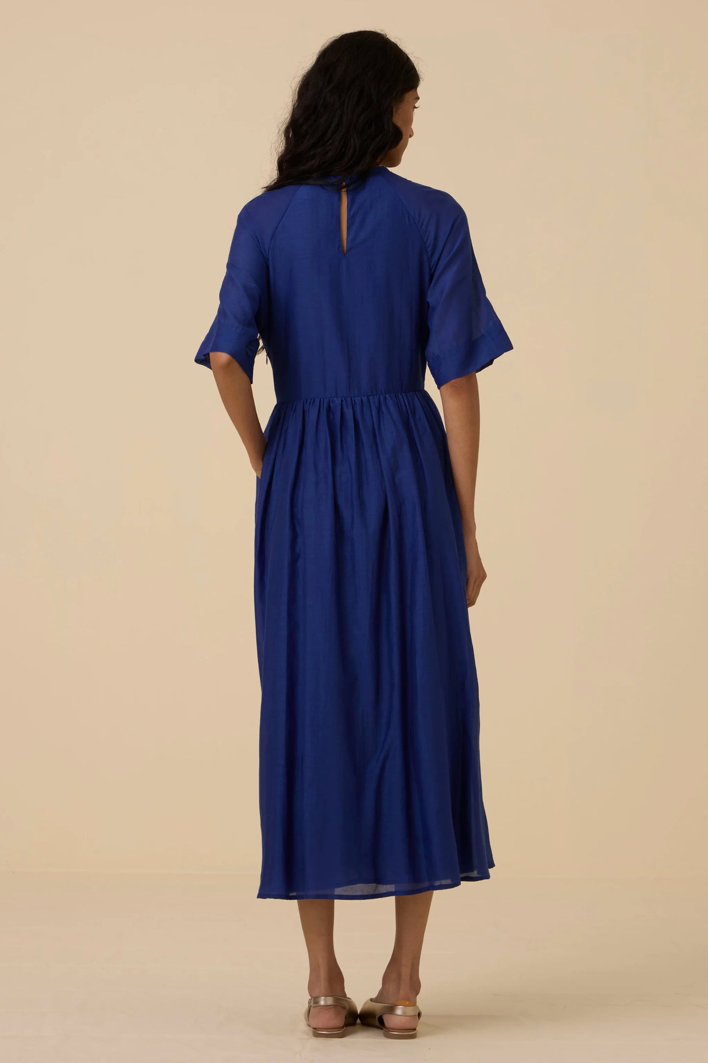 Parina | Royal Blue Midi Dress