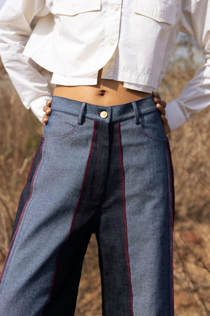 Steffie | Flared Denim Pants