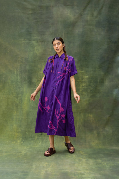 Zora | Embroidered Button-down Dress