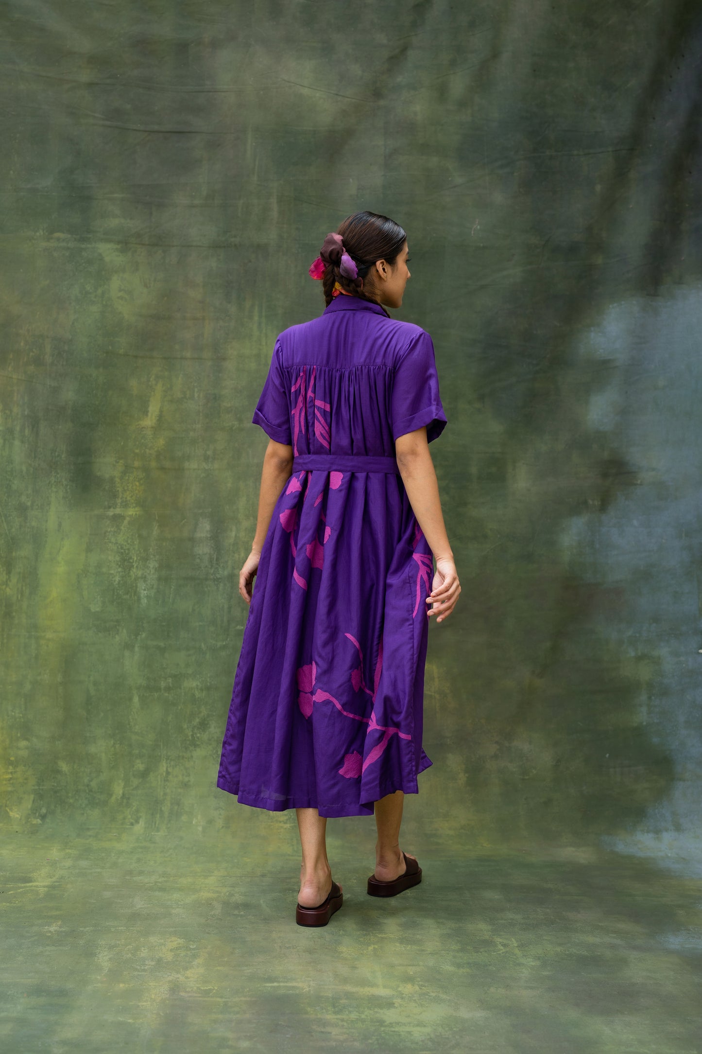 Zora | Embroidered Button-down Dress