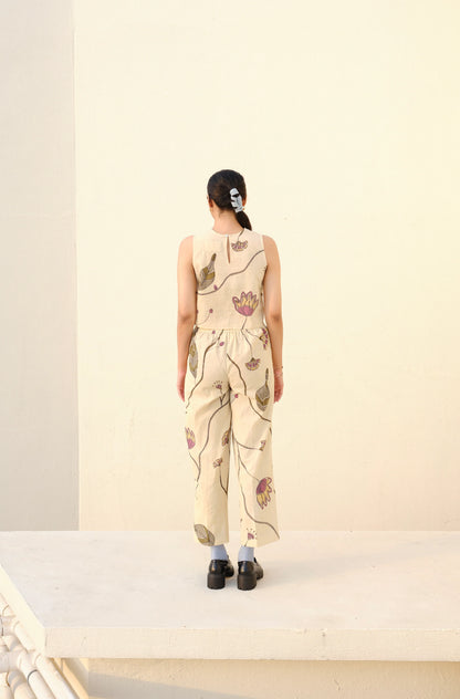 Kurinji Creeper Trousers | Handpainted Trousers