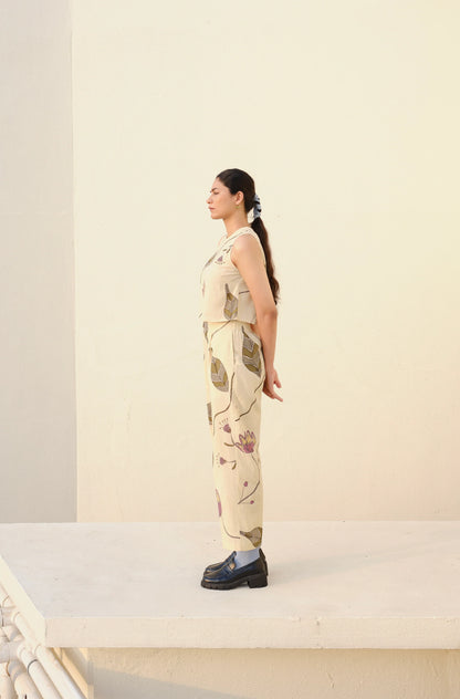 Kurinji Creeper Trousers | Handpainted Trousers