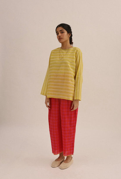 Mindy | Handwoven Cotton Top