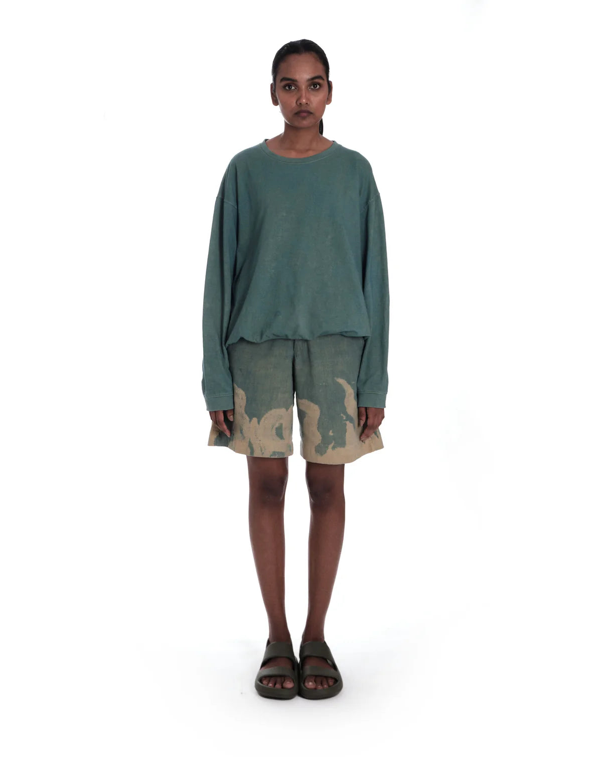 Bakr Forest Green Flame Shorts