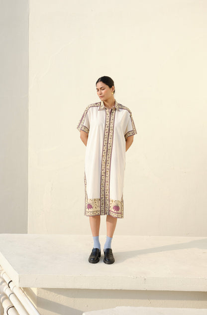 Summer's Song Dress | Collared Kaftan Dress