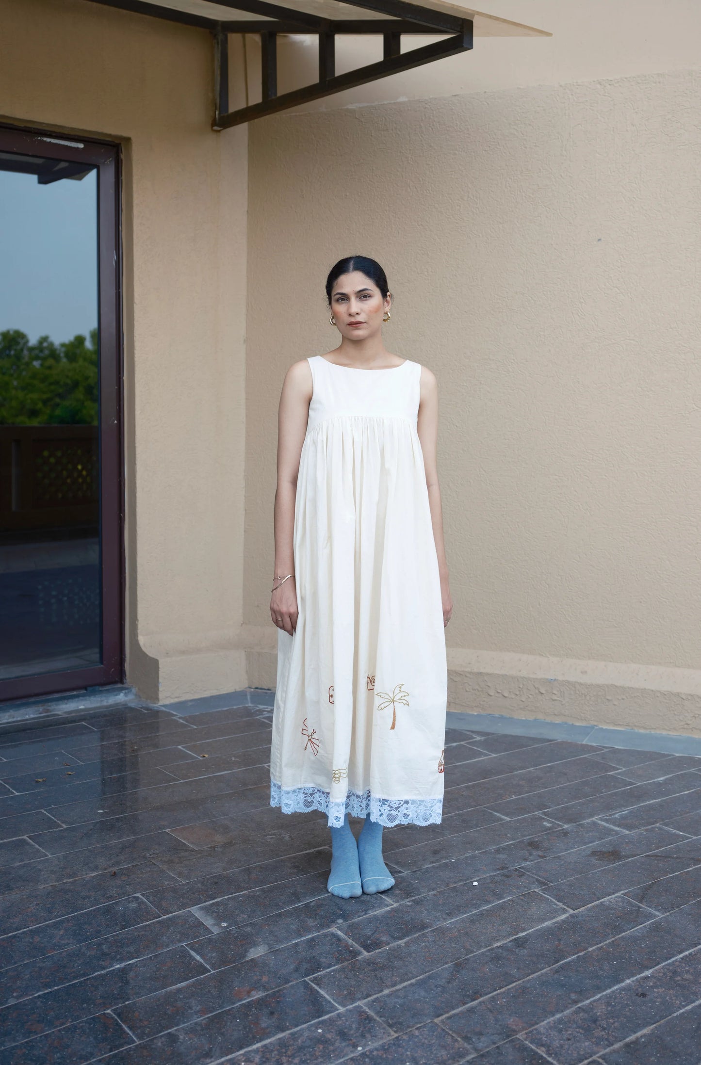 Earth's Harvest | Boat Neck Flared Dress