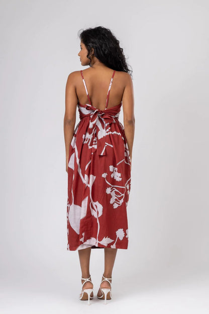 Mary | Pleated Printed Dress