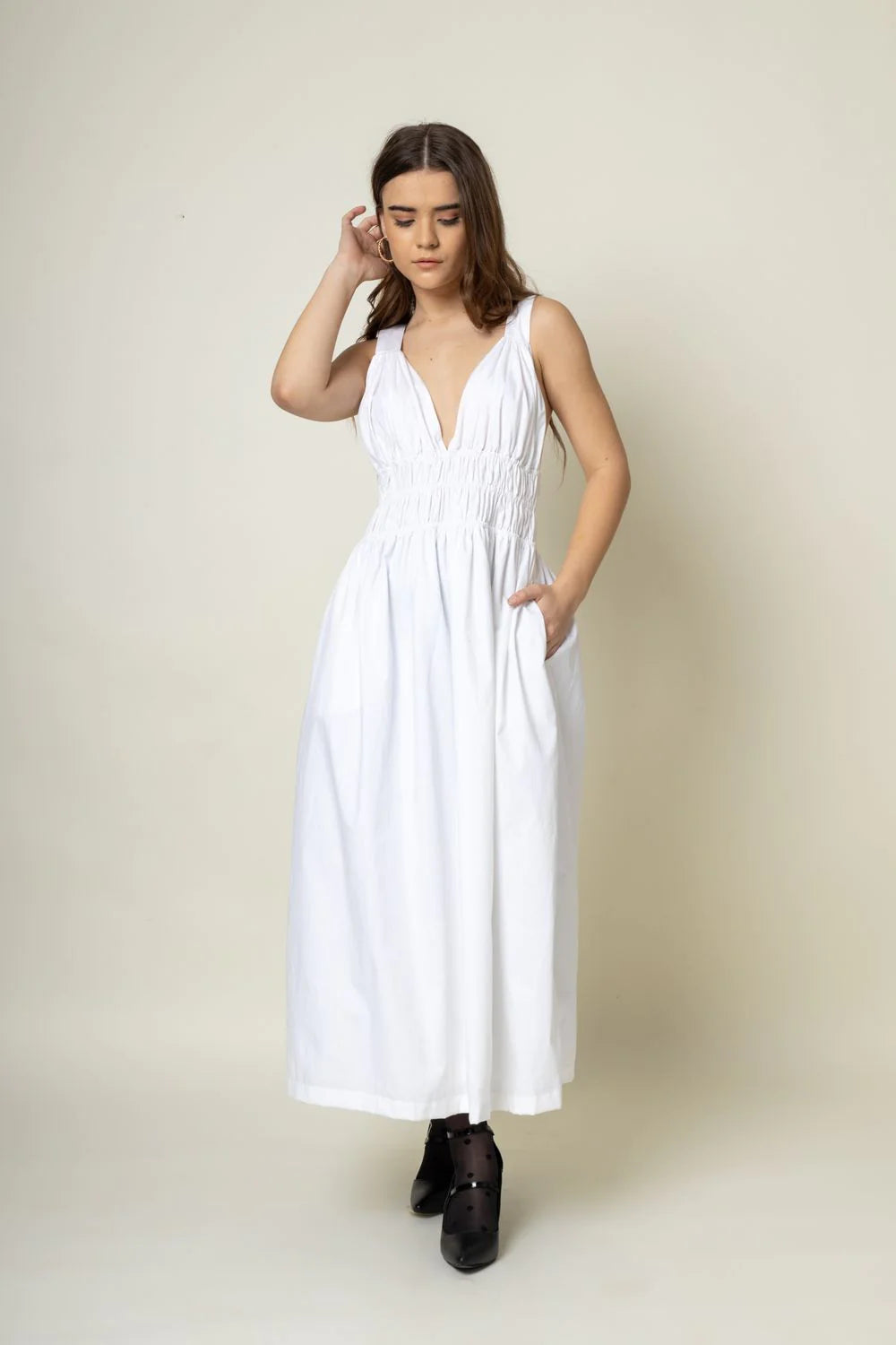 August | White Dress