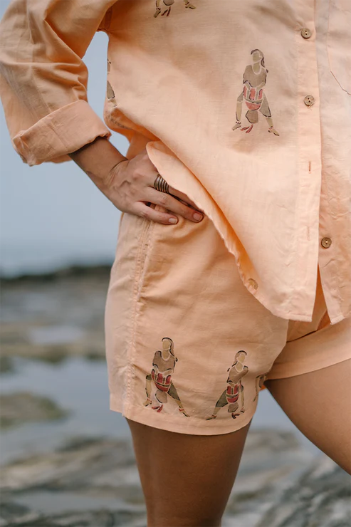 Selena| Tabla Handpainted Shorts