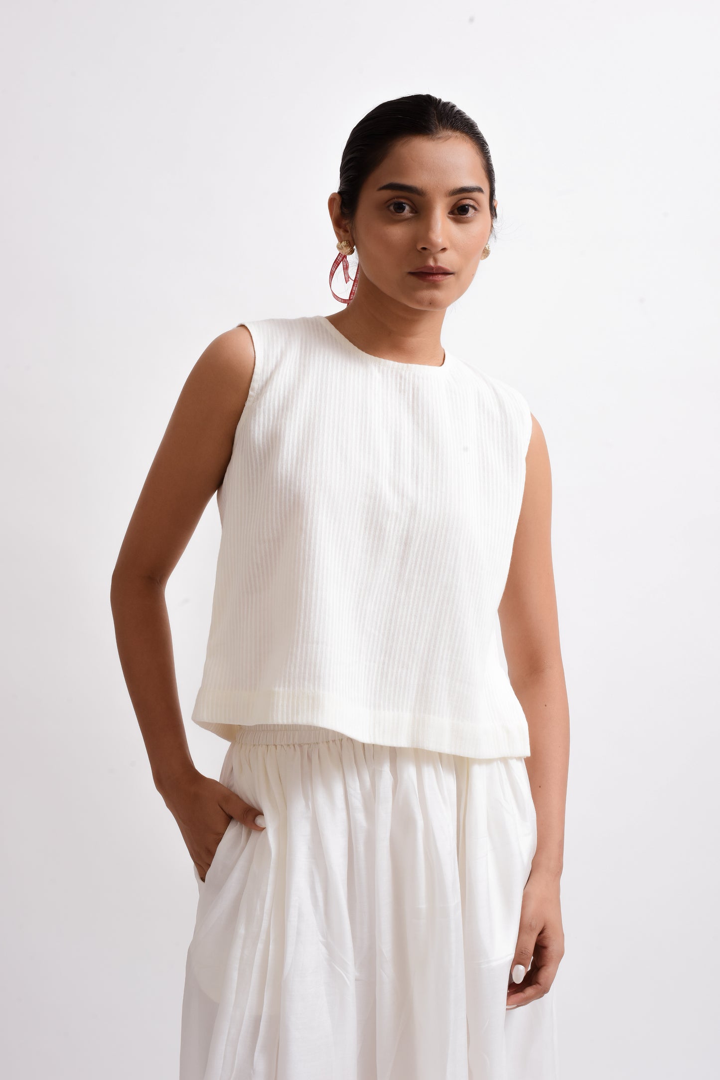 Macy | Pleated Back Top