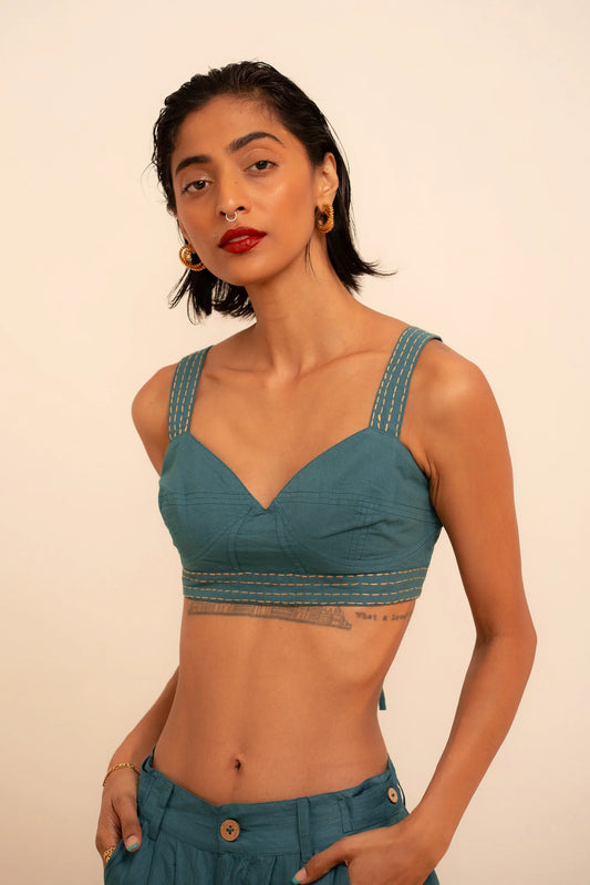 Samudram | Coral Bralette