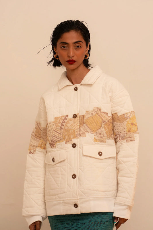 Samudram | Quilted Patchwork Jacket