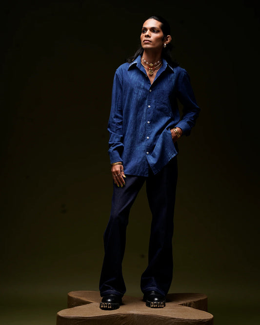 Indigo Arambh | Indigo Cotton Shirt