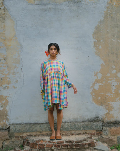 Madras | Short Checkered Dress