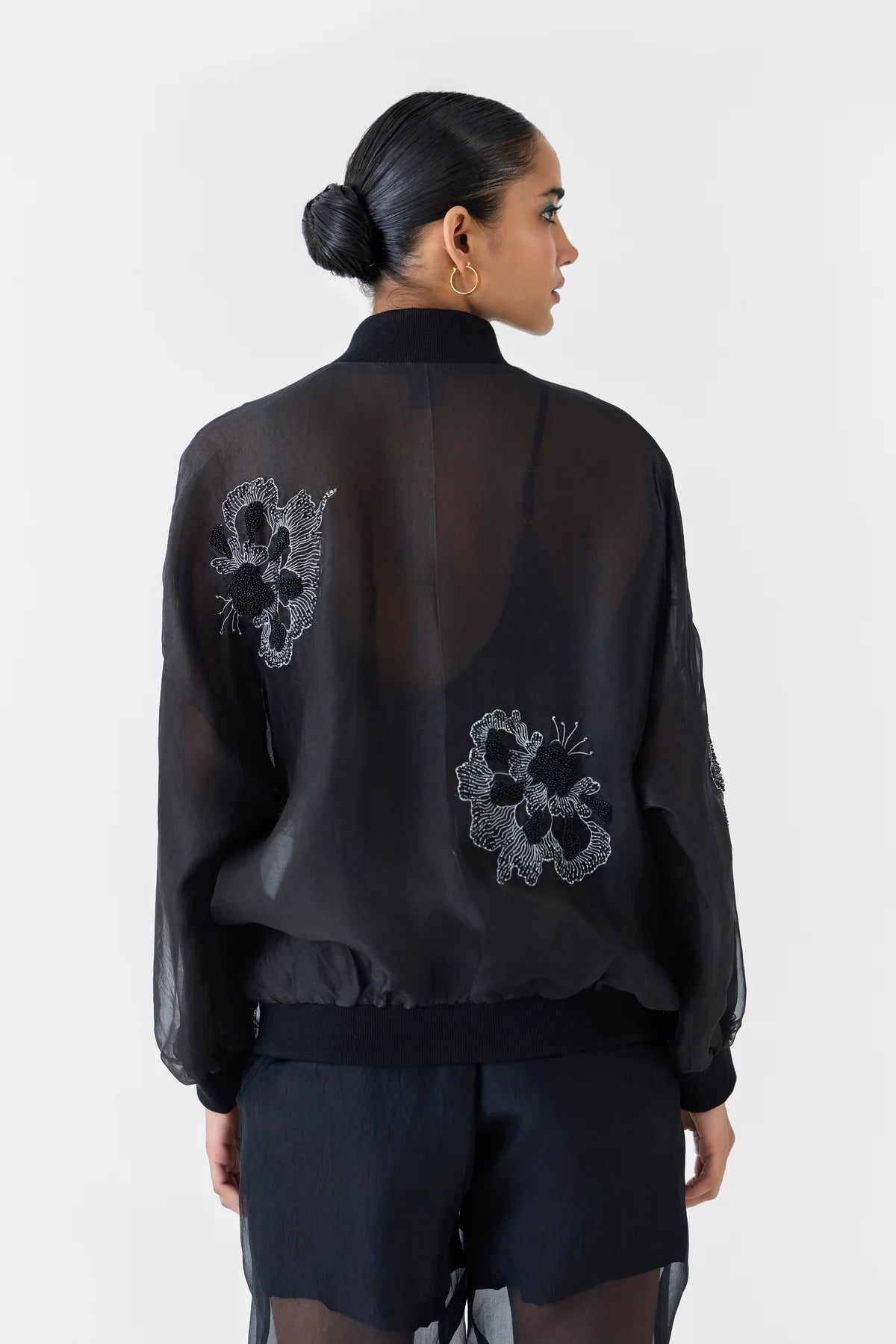 Ajisai | Organza Bomber Jacket