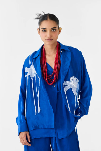 Indigo | Organza Jacket