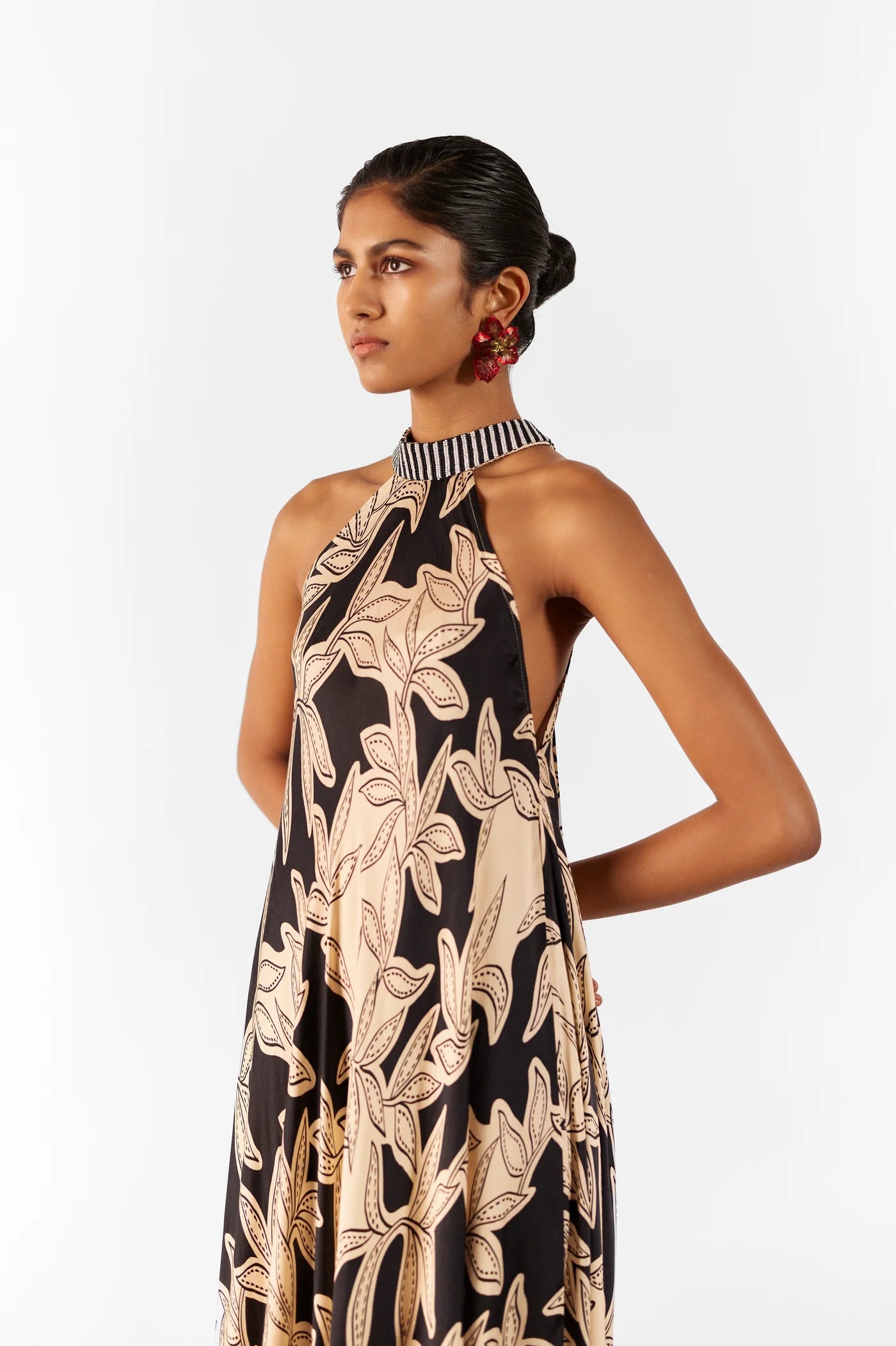 Hazel | Halter Printed Dress