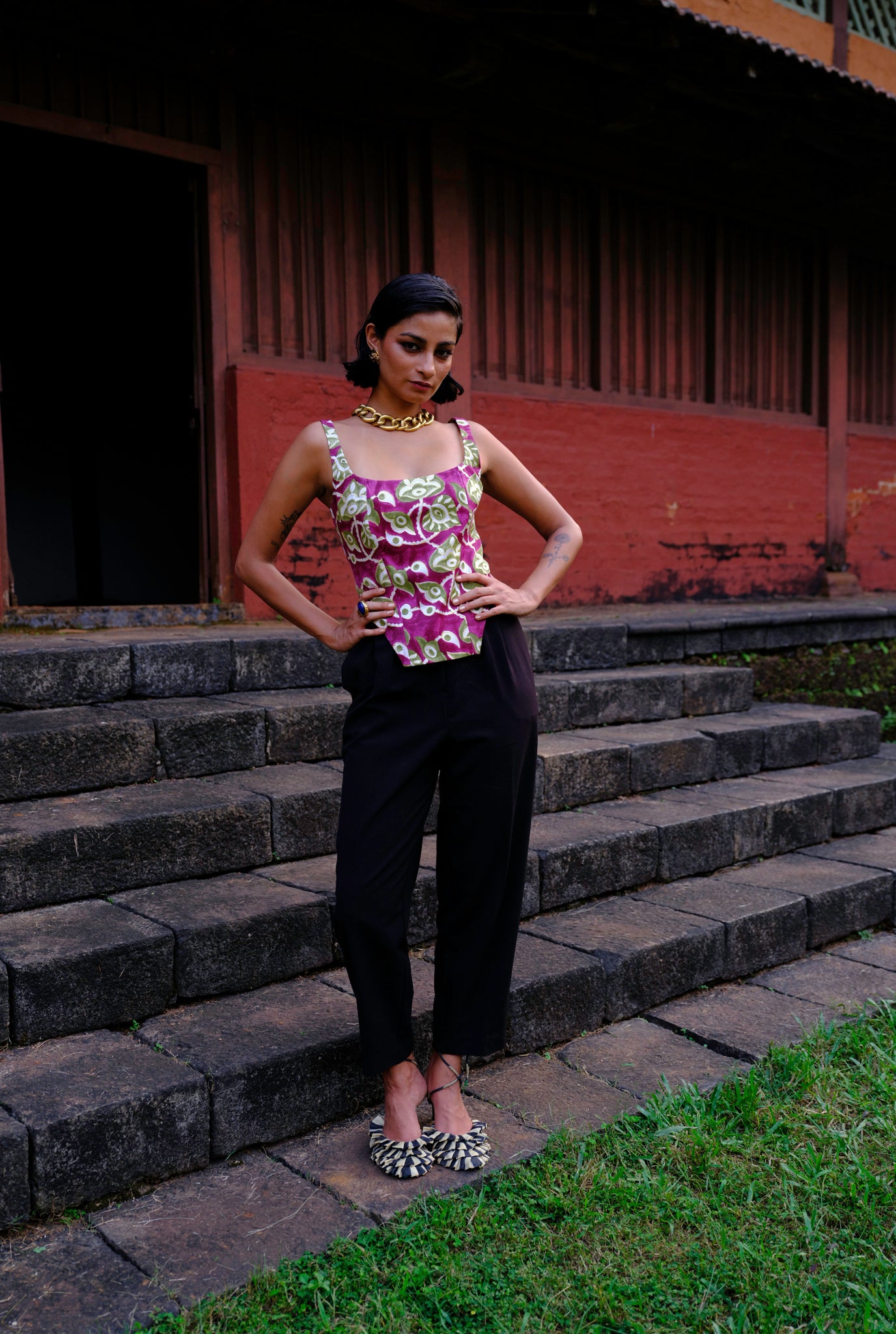 Jhansi | Floral Corset