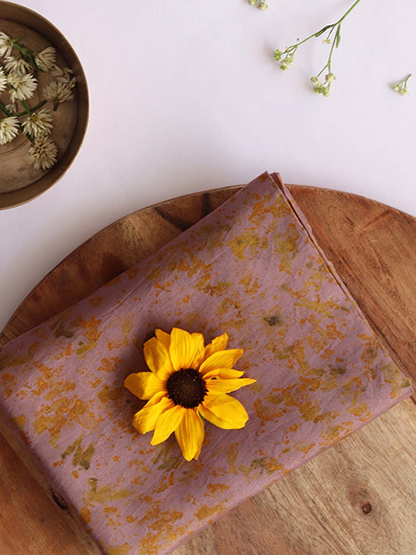 Daisy |  Eco Printed Habutai Silk Yardage